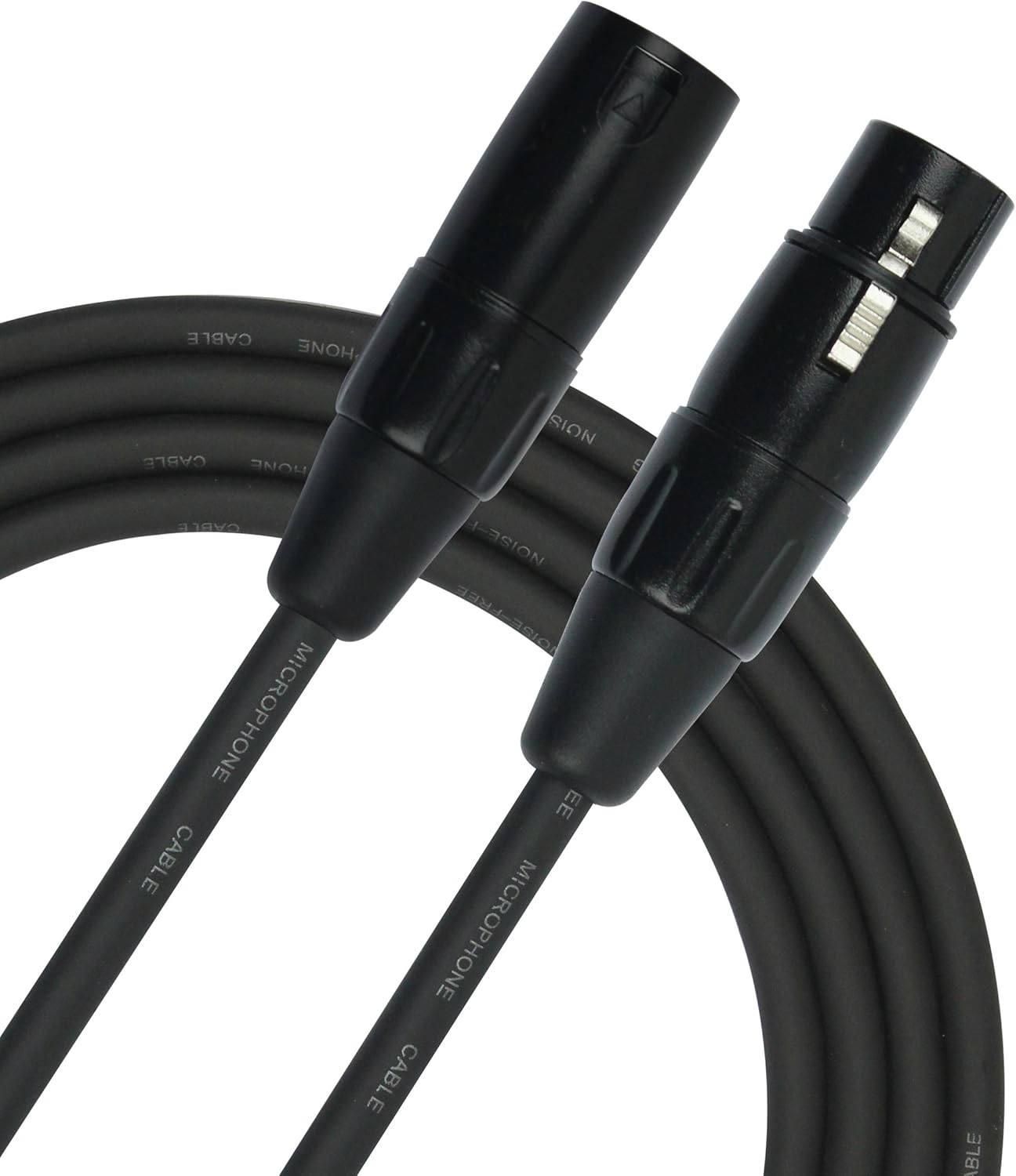 Kirlin Cable MPC-270-25/BK - 25 feet - XLR Male to XLR Female Microphone Cable Black PVC Jacket