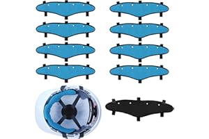 LEEPENK Hardhat Sweatband 9pcs Sweat Bands Washable,Reusable Hard Hat Cooling Liner Air Cushion Hard Hat Accessories