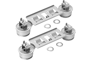 BlueStars WB16K10026 WB29K17 Double Burner Assembly Replacement - Compatible with G.E Kenmore Hot.point Ranges - Replaces 868697 AP2633210 WB16K10003 - PACK OF 2