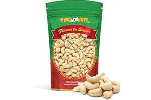 Raw Whole Unsalted Cashews – 5 lbs.- Premium Quality Kosher Raw Cashews By We Got Nuts – Oil-Free Natural, Healthy & Diet-Friendly Snack – Gourmet Savory Flavor – Air-Tight Resealable Bag Package