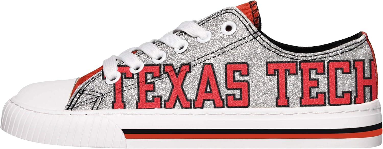 FOCO NCAA Army Black Knights Womens Glitter Low Top Canvas ShoesGlitter Low Top Canvas Shoes, Team Color, 9/XL : Clothing