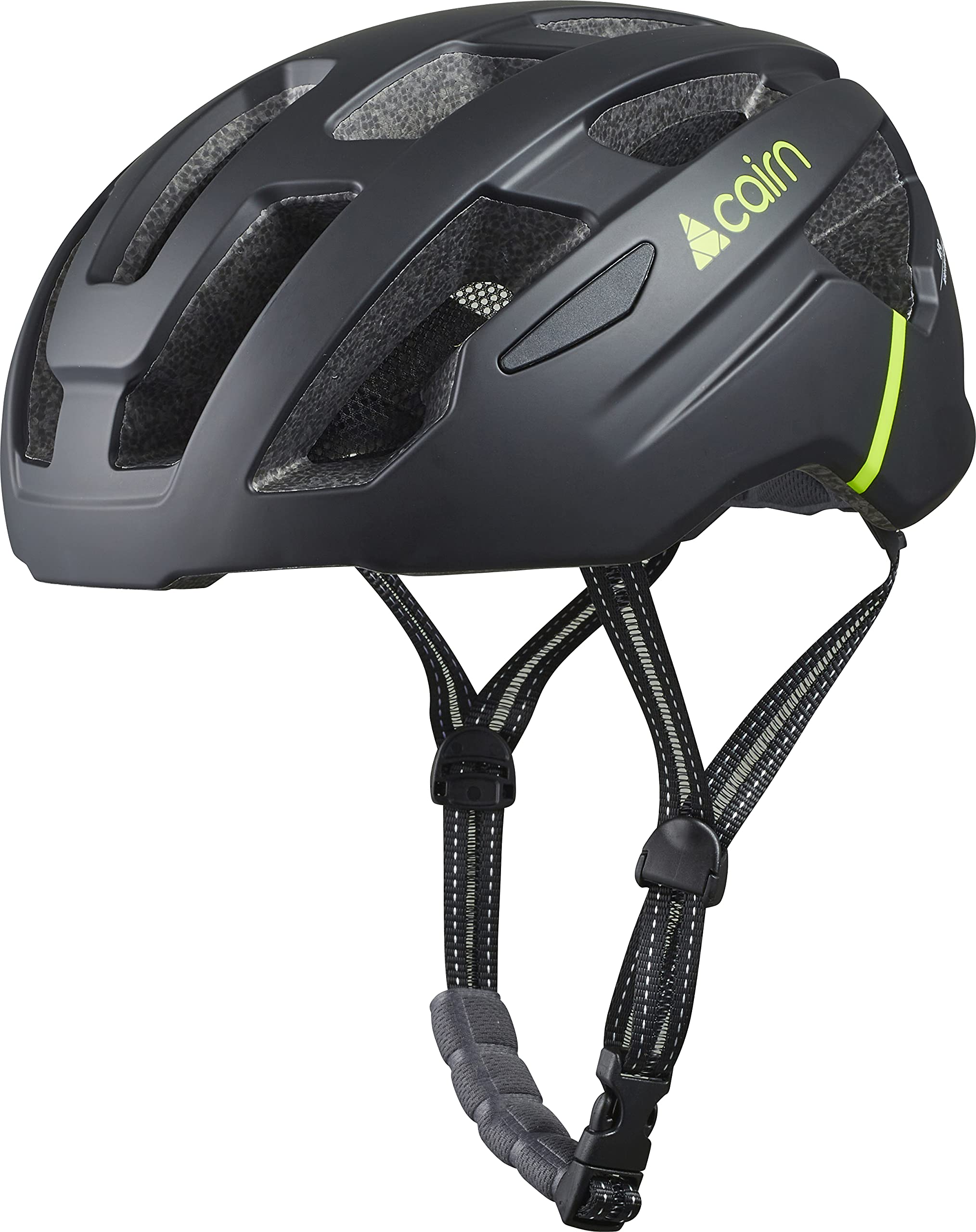 Cairn Prism II Helmet, Unisex-Adult, 103 Mat Black Yellow, S (52/55)