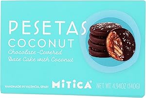 Mitica Chocolate Coconut Pesetas, 4.94 OZ