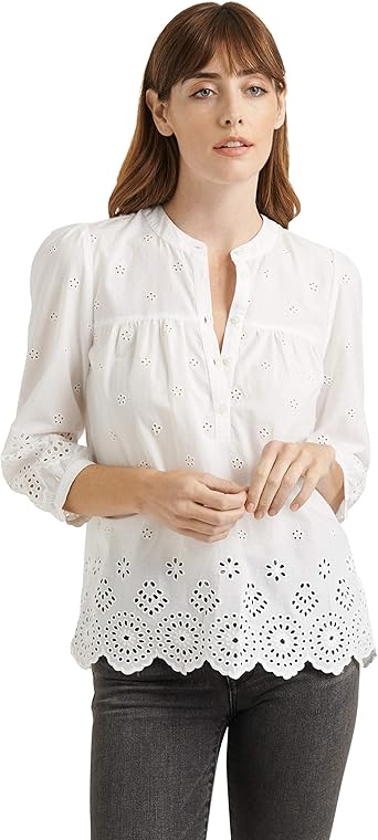 lucky brand eyelet top