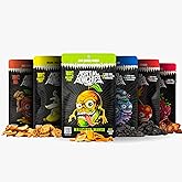 Mortal Munchies Dried Fruits Variety Pack, 6-Pack Real Fruit Snacks 6 pack | Chewy sweet &amp; tart dried fruit snacks with vitamin C, A &amp; fiber. Fat-free, non-GMO, no added sugar for on-the-go snacking.