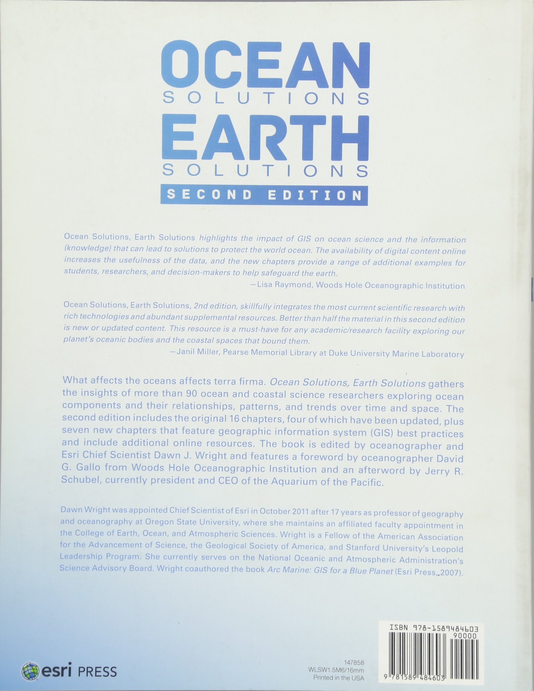 Ocean Solutions Earth Solutions Dawn J Wright - 