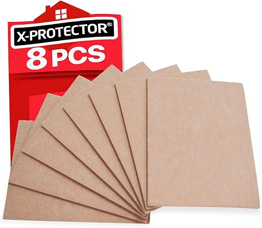 X Protector 8 Pack Premium Felt Furniture Pads 8 X6 Heavy Duty 1 5 Felt Sheets Cut Furniture Felt Pads For Furniture Feet You Need Best Furniture