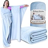 Super Blanky Wearable Blankets for Women, Adult Wearable Blanket Men, Valentine's Day Gifts for Her, Wife Birthday Gift Ideas