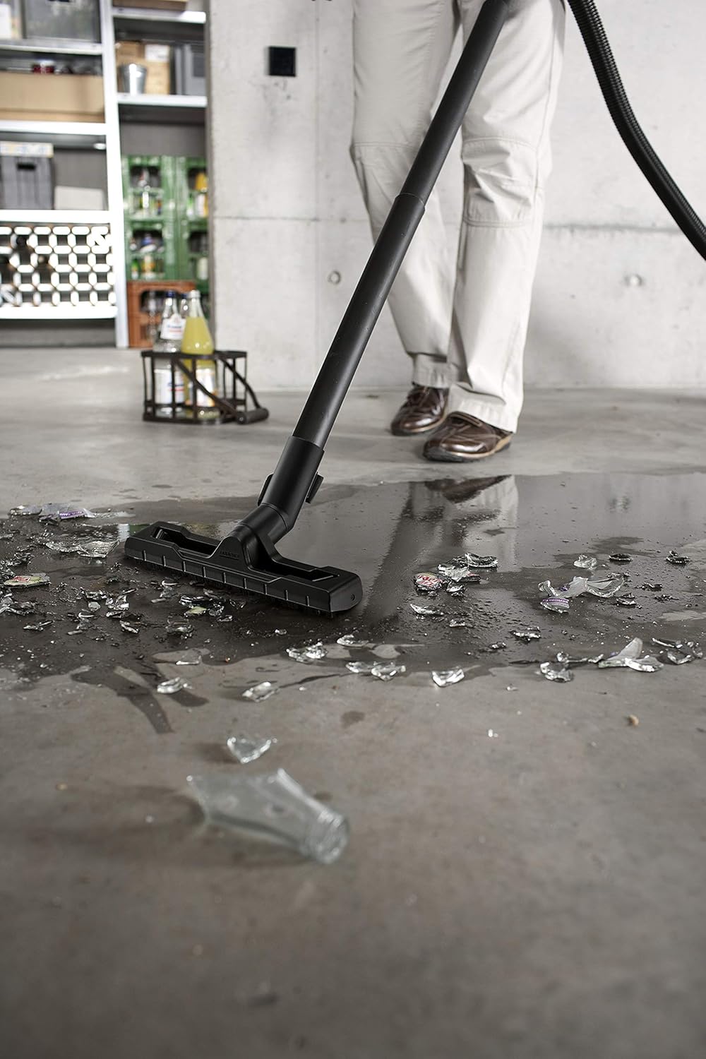 Saugleistung eines Industriesaugers