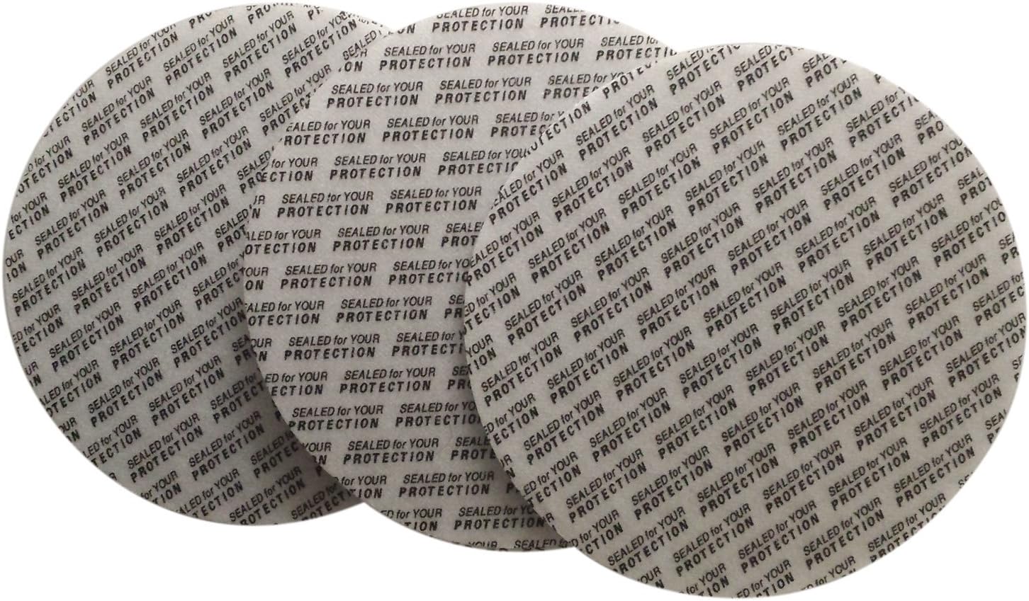 Rewarding Essentials Foam Seal 89mm Cap Liner Sealed for your Protection Pressure Sensitive(100)