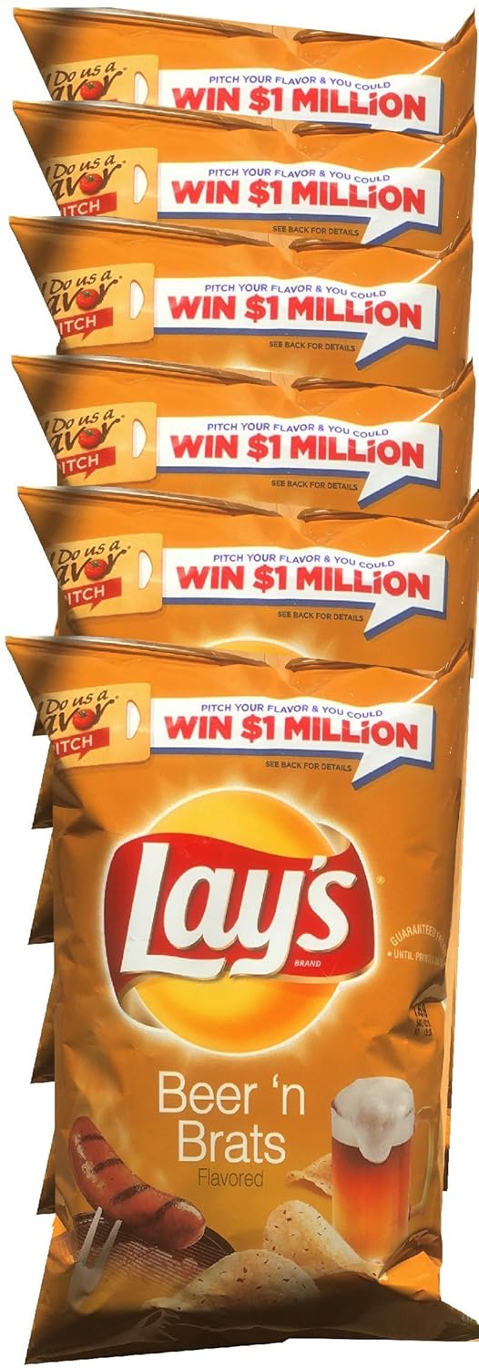 Lay's Beer 'N Brats & Lay's Southwestern Queso Potato Chips