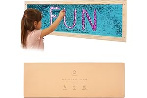 ODOXIA Sequin Sensory Wall Frame | Sensory Wall Sequin Flip Fabric for Kids | Daycare and School Wall and Room Board