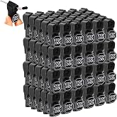 TOPZEA 120 Pack Peg Hook Stop Locks, 6 mm Plastic Magnet Retail Security Stop Lock Anti-Theft Pegboard Display Hook Locks for Retail Shop, Shopping Center, Mobile Phone Store, Black
