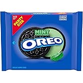 OREO Mint Creme Chocolate Sandwich Cookies, Party Size, 24.95 oz | Always made with Real Cocoa, Certified Kosher