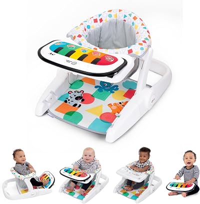 Baby Einstein 4-in-1 Kickin' Tunes Learn to Sit Floor Seat with Piano