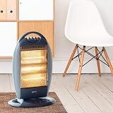 Igenix IG9514 Portable Upright Halogen Heater 1200 W with Oscillation view 2