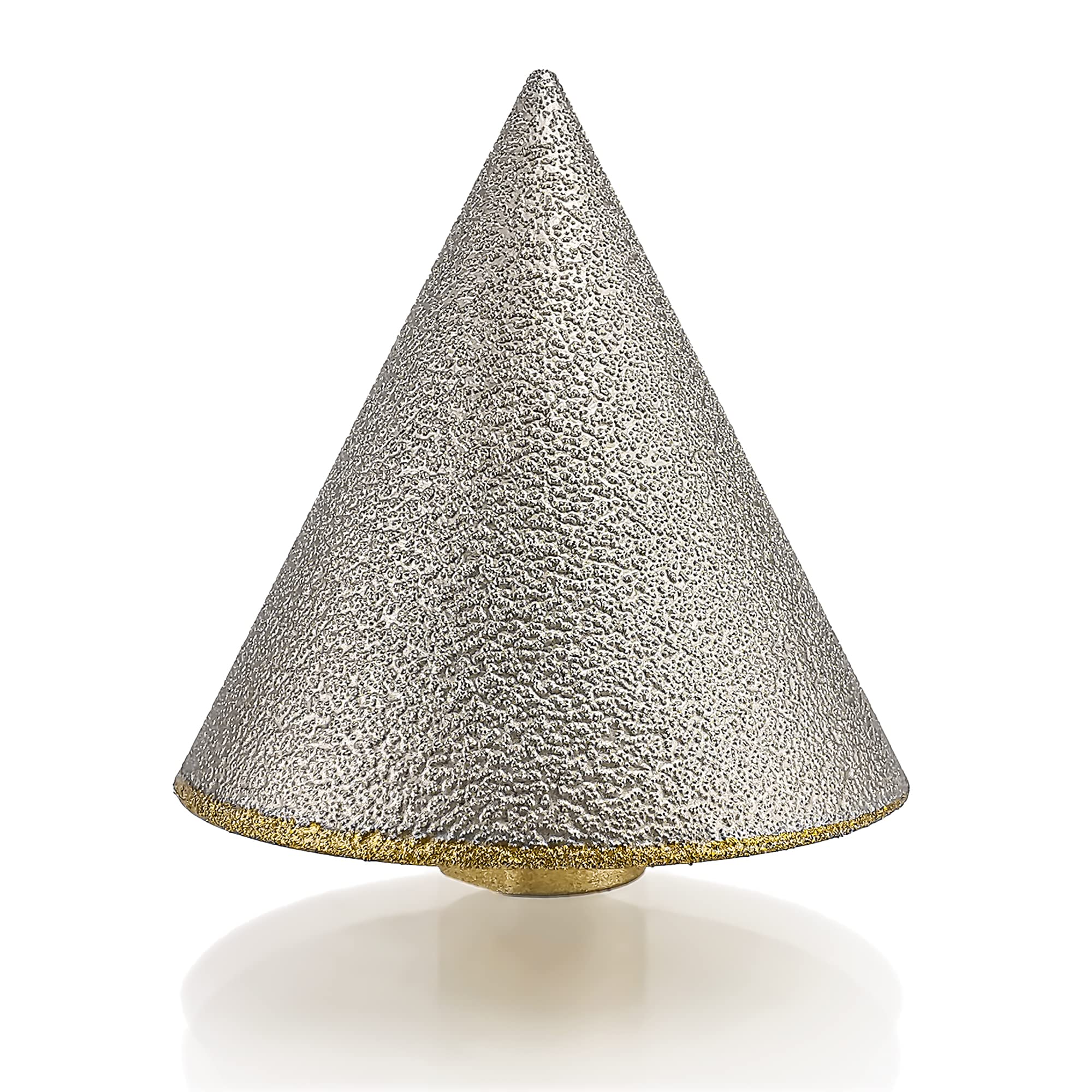 NBB vacuum brazed diamond chamfer bit with M14,diamond reamer for dry or wet chamfering professionally on hard porcelain, ceramic, tile, granite, marble, for holes trimming, for angle grinder(1, CB75)