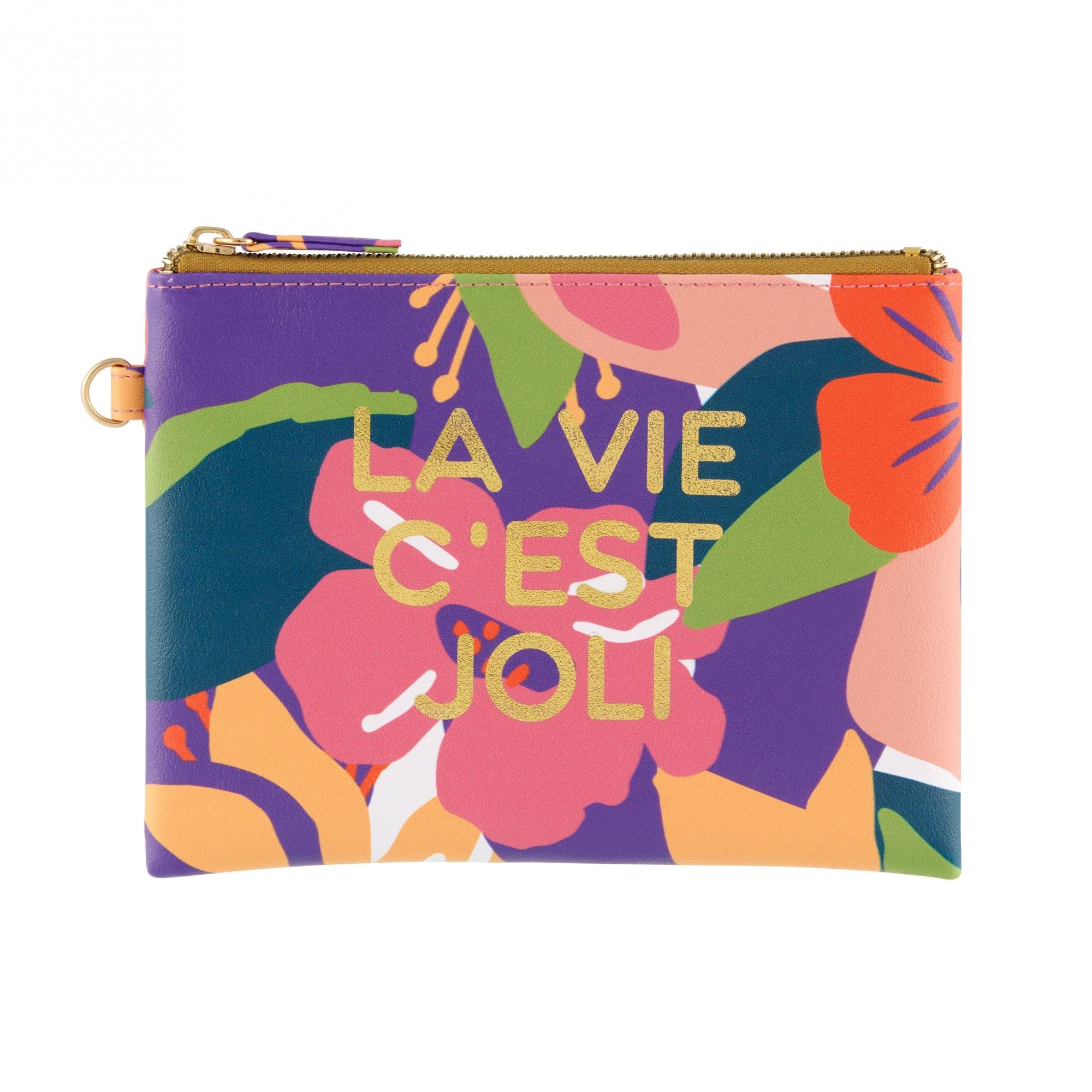 Derrière la Porte Pencil Case "La vie c'est Jolite" [French Language], Multicolored, Pencil Case
