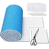 Air Vent Filters Roll, 120" x 12" Cut to Fit (50+ Filters), MERV 8 Triple Vent Filter Kit for HVAC Furnace Vents, Home Floor, Ceiling, Grilles