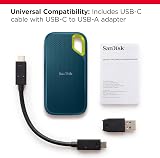 SanDisk Extreme Portable SSD 1TB USB-C NVMe 1050/1000 MB/s IP65 Monterey view 3