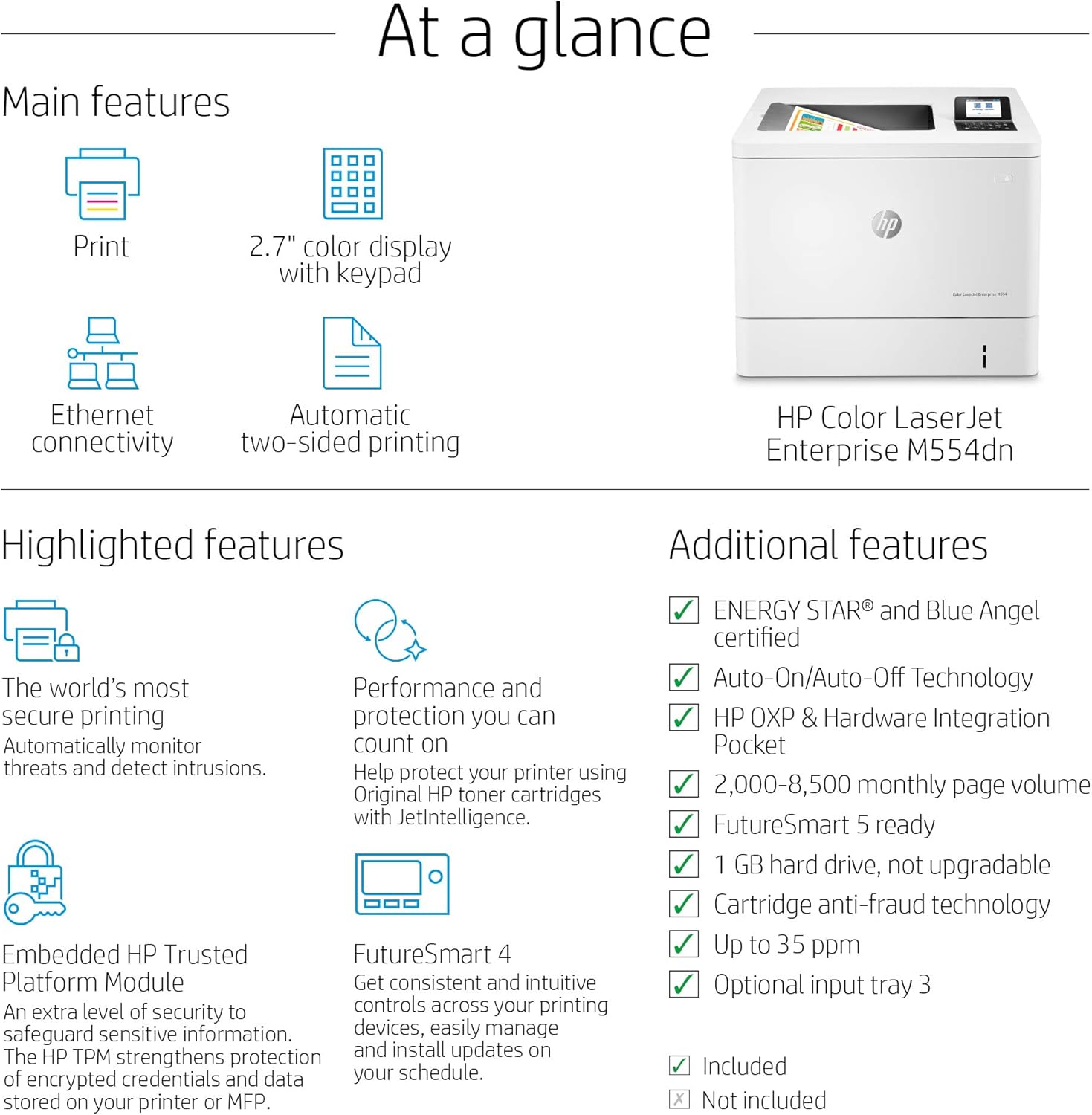 hp laserjet enterprise m554dn