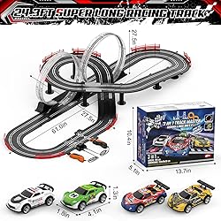 3 IN 1 Slot Car Race Track Sets with 4 High Speed