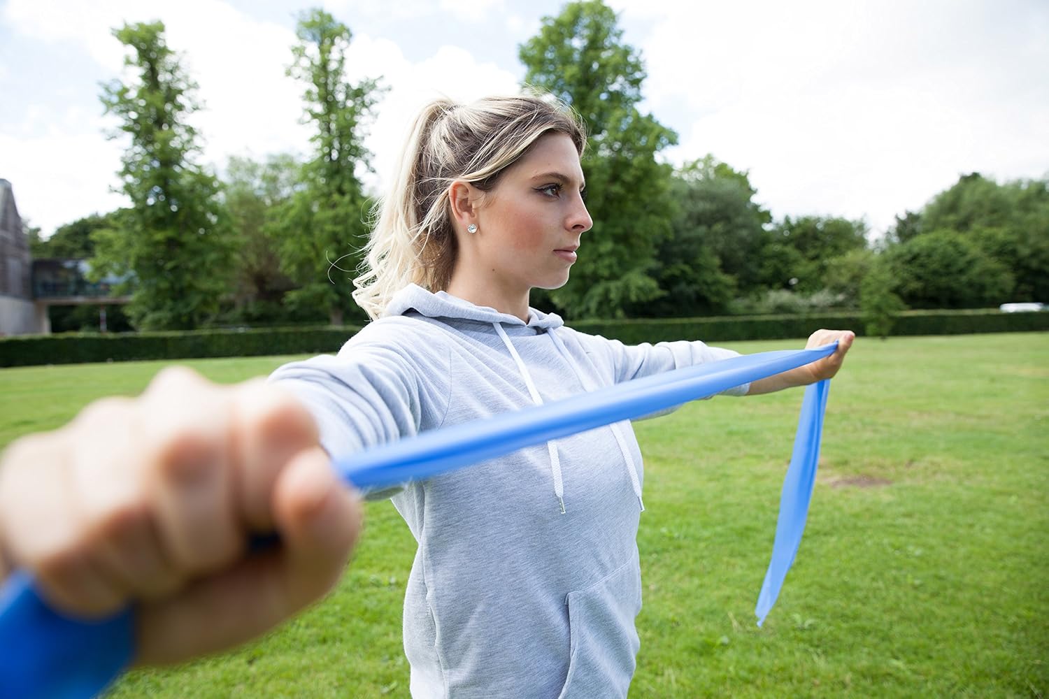 Meglio Resistance Bands Roll, Latex Free Exercise Bands for Building Strength Pilates Band for Fitness Flexibility - Image 4