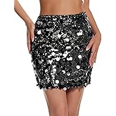 Women's Sequin Skirt Club Skirts Bodycon Night Sparkly Sexy Pencil Bodycon Night Out Party Skirts