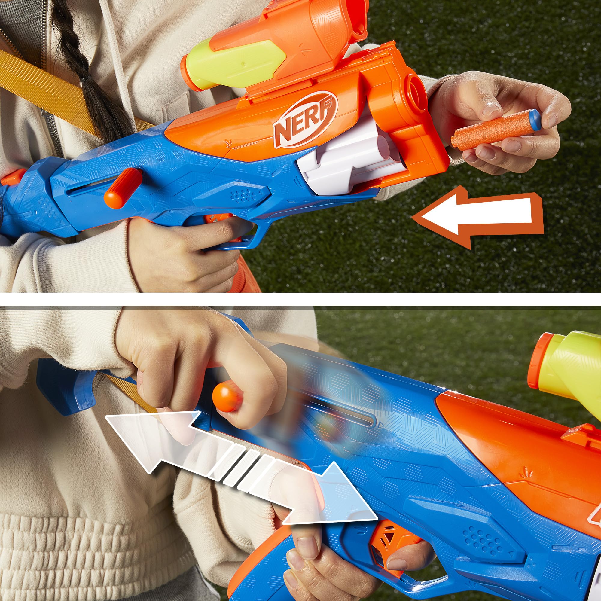 Nerf N Series Gear Up Pack, 3X Blasters, 18 Nerf N1 Darts, Kids Gifts, Outdoor Games, Ages 8+