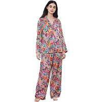 Vrtige Women's Satin Pajamas Set - Short Sleeve Button-Down Top & Elastic Shorts (Black, Large) - View #8