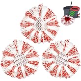 3 Pack Deep Clean Refill Compatible with O Ceda EasyWring Spin Mop &amp; Bucket System Microfiber Mops Heads Refill for Oceda Easywring 1 Tank Spin Mop System, 40% More Cleaning Power, Scrub Pad