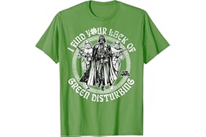 Star Wars Darth Vader Lack Green St. Patrick's Day Disney+ T-Shirt