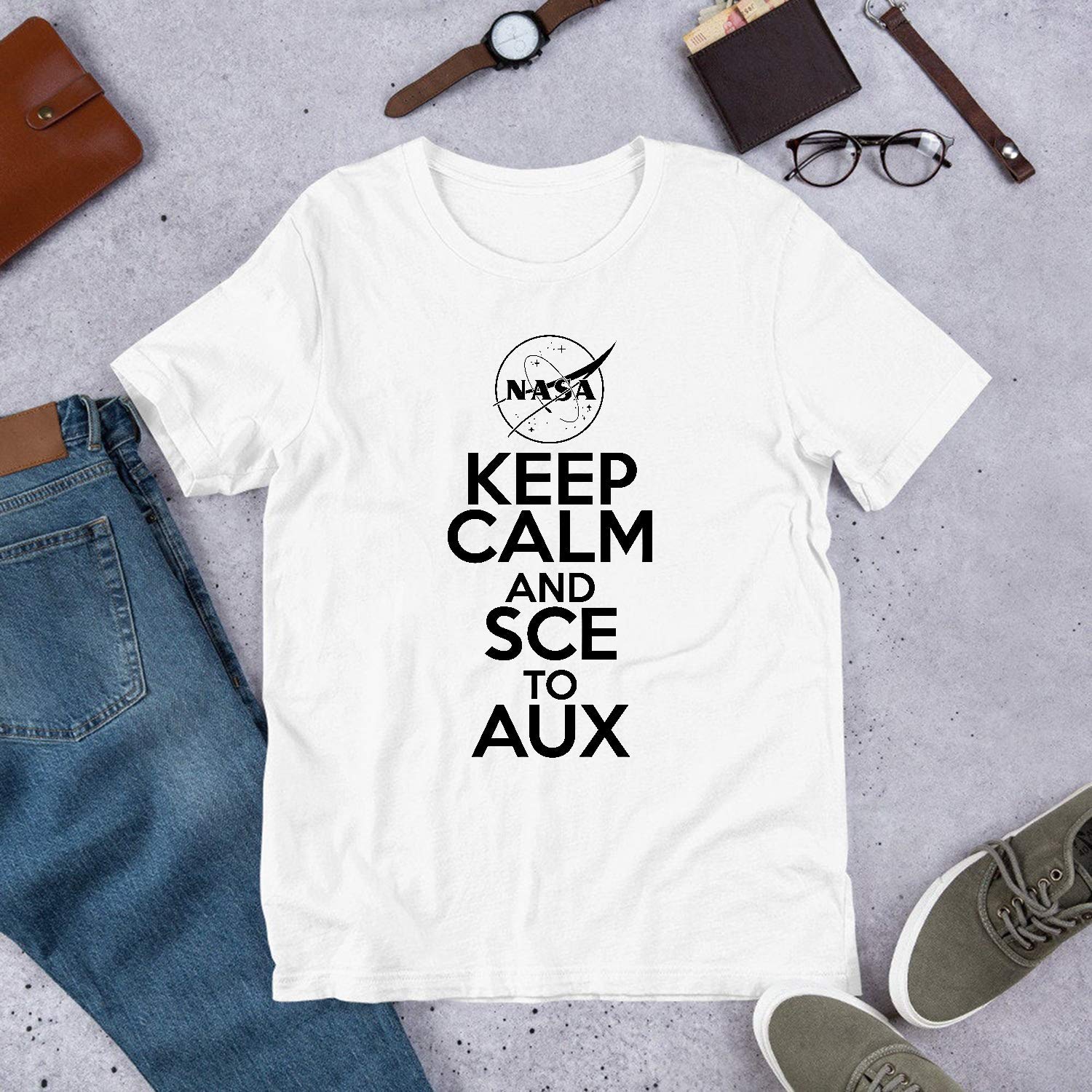 Keep Calm And Sce To Aux Gift For Woman Shirts Teevimy
