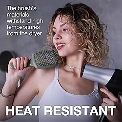 Janeke Curvy Hair Brush with Ergonomic Handle
