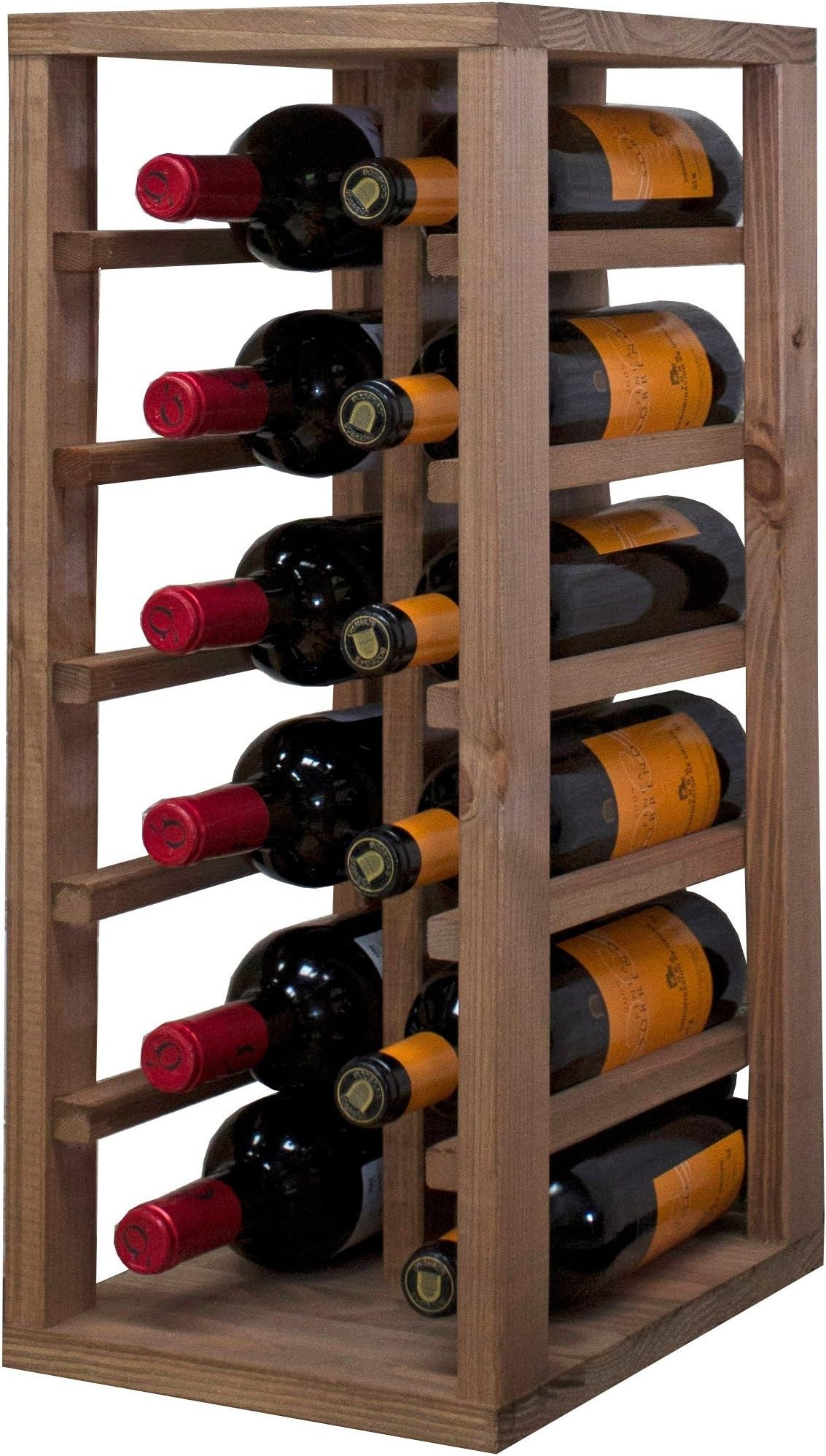 ExpovinaliaEX2010, Pine Wine Rack for 12 Bottles – Light Oak
