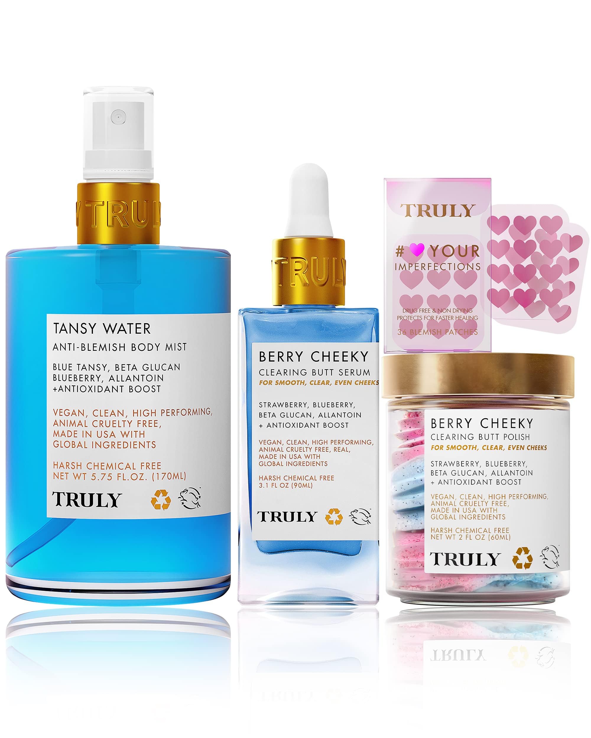 Truly Set Mua Truly Beauty Acne Treatment Bundle - Full Body Exfoliator with ...