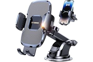 TORRAS Ultra-Durable Phone Holders for Your Car【96+LBS Strongest Suction】 Car Phone Holder Mount, Safety Certs Cell Phone Car Mount Truck for Dashboard Windshield Vent for iPhone 17 16 15 14 Pro Max