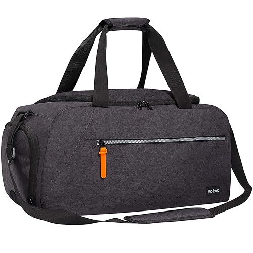 ROTOT Gym Sport Duffle Bag, Men Women Duffel with Waterproof Shoe