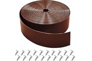 Lumpro Vinyl Straps for Patio Chair Repair Kit 2'' Wide 20 Ft Long Replacement Straps + 20 Free Rivets for Outdoor Lawn Furniture Chaise Lounge Repair (Brown)