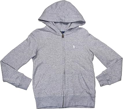 grey polo zip up hoodie