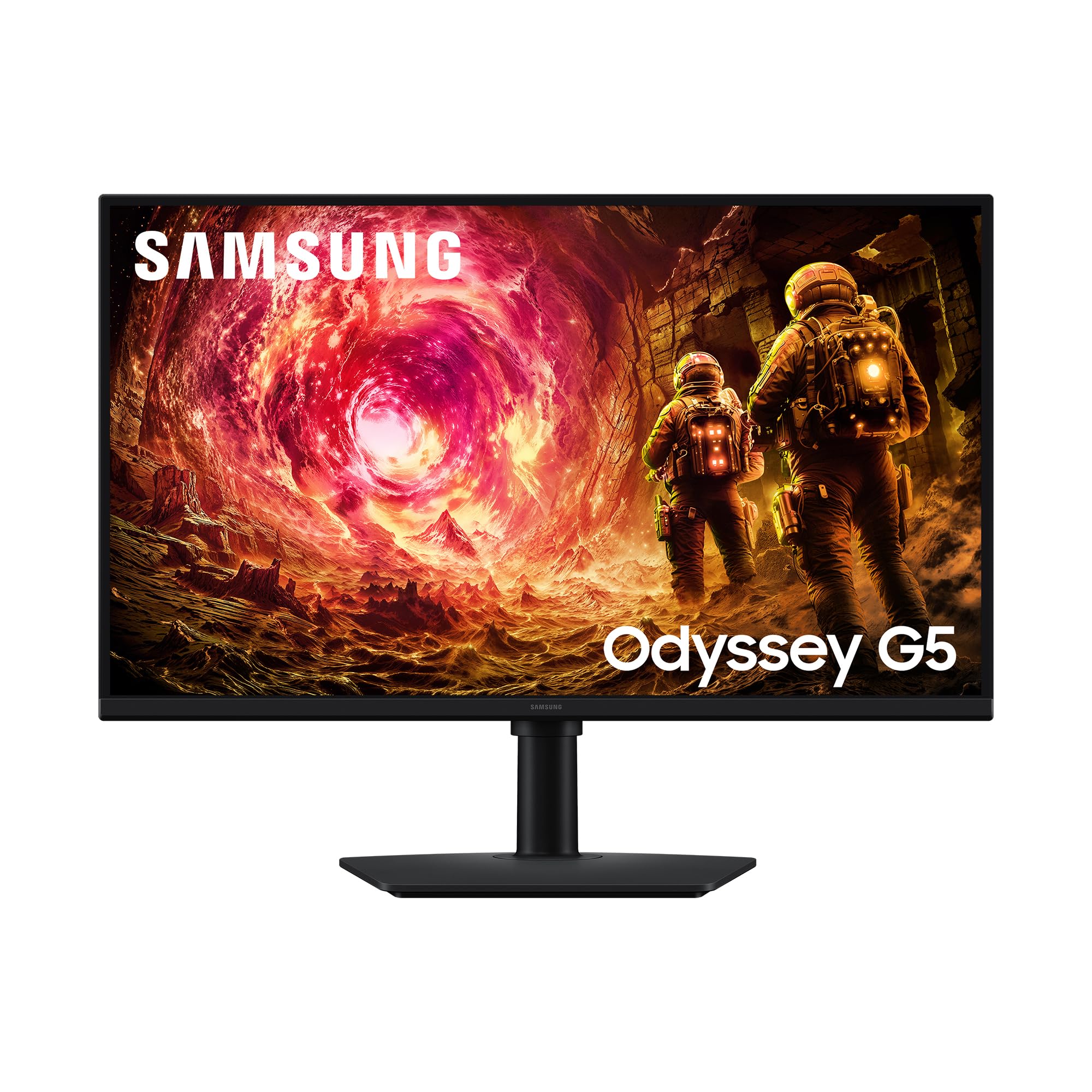 Samsung 27 Zoll Odyssey G50F Gaming Monitor, PC-Bildschirm mit IPS-Panel, 2.560 x 1.440 Pixel (QHD), 180 Hz, 1 ms (G/G), AMD FreeSync Premium, NVIDIA G-Sync, HDR10, LS27FG502EUXEN