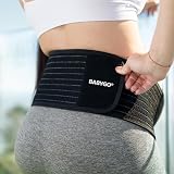 BABYGO 2 in 1 Pregnancy Belly Band Support Black XL with Book of Exercises view 3