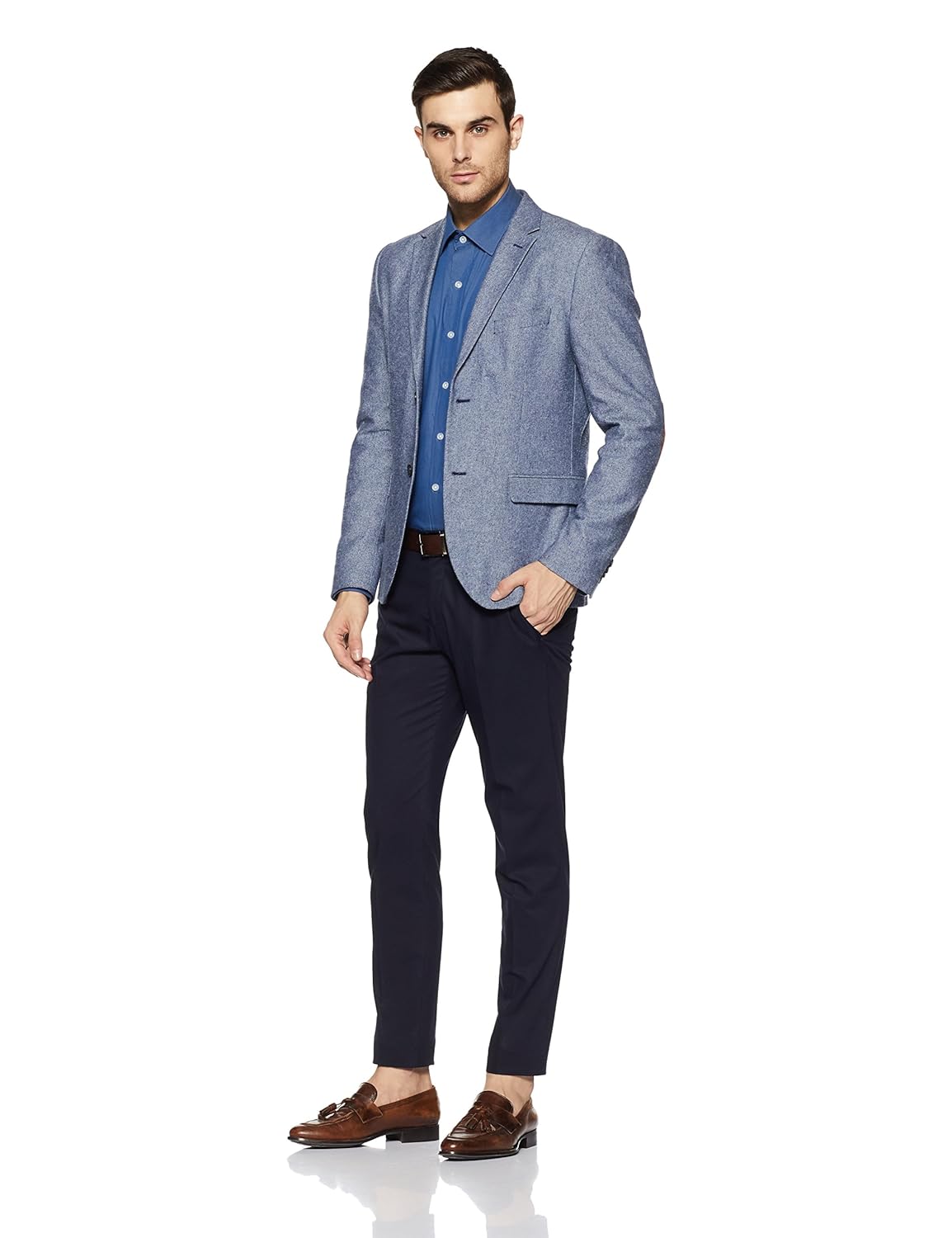 arrow men's plain regular fit formal shirt