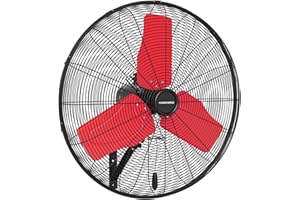 FANNIVERSE 24 Inch 9500 CFM Waterproof Wall Fan Pro Series - Outdoor High Velocity Wall Mount Fan with Enclosed Motor for Residential, Warehouse, Patio, Shop, Garage, Barn UL Safety Listed