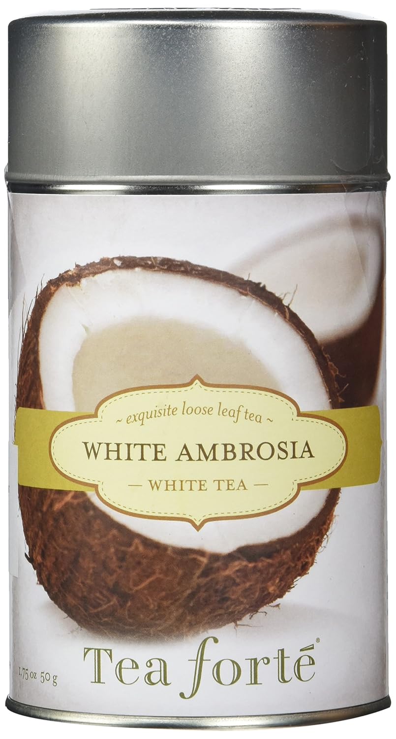 Tea forté White Ambrosia loser Tee, Weißer Tee in Geschenkdose, 1er