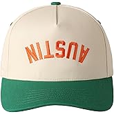 MIRMARU Two-Tone Vintage Canvas Trucker Hats for Men & Women, Adjustable Size Baseball Caps with Trendy Embroidered Design