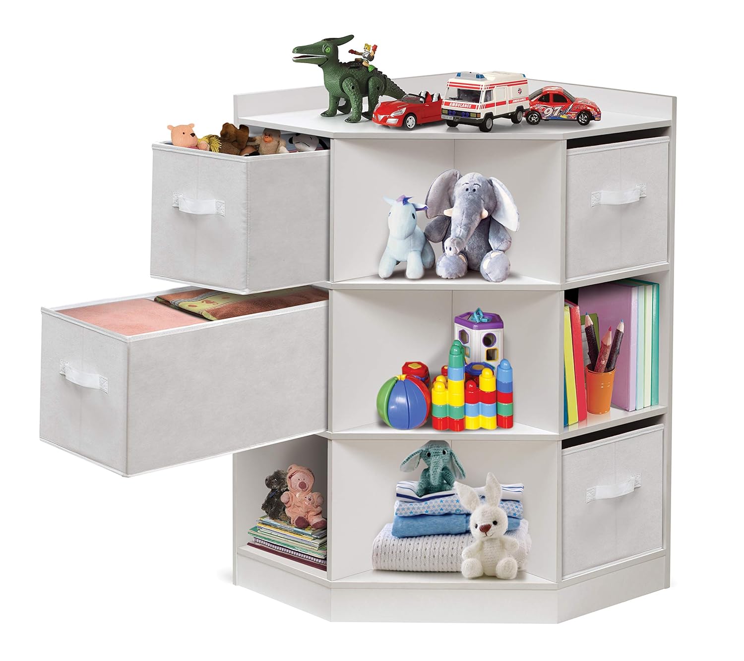 corner toy storage