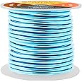 Mandala Crafts Anodized Aluminum Craft Wire for Jewelry Making - Bendable Flexible Vivid Sky Blue Crafting Wire 8 Gauge Wire Colored for Bonsai - Armature Wire for Sculpting