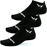 Swiftwick- ASPIRE (3 Pairs) No-Show Running Socks, Cycling Socks, Compression Fit