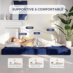 MAXYOYO Tri-Fold Mattress, 6 Inch Tufted Folding